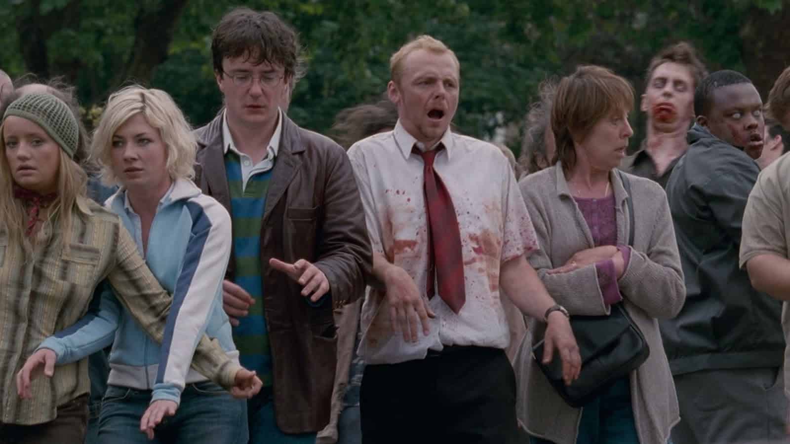 Make like a zombie in Shaun of the Dead (2004)
