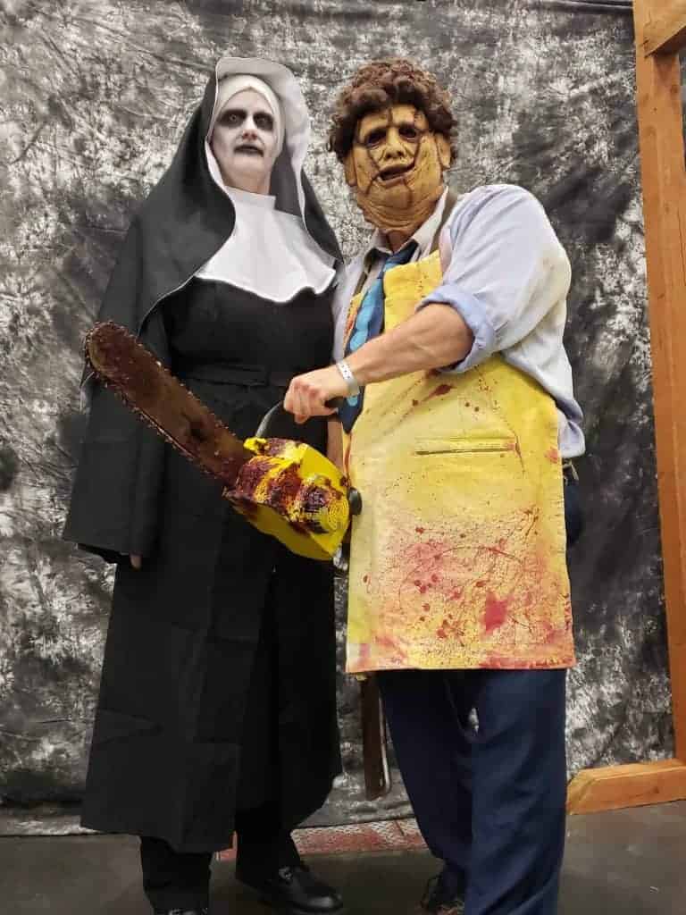 Lee and Brandy, doing Horror Cosplay for a good cause!