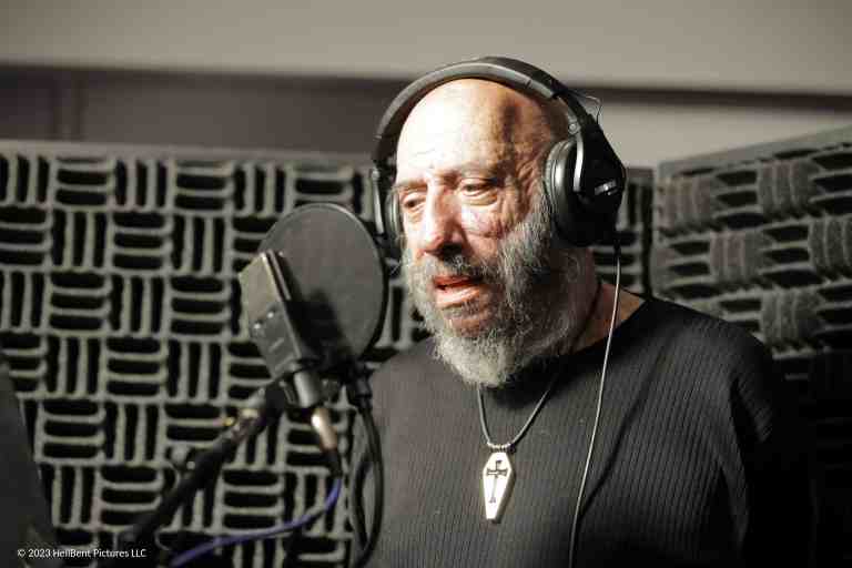 Sid Haig recording voice work for Abruptio.