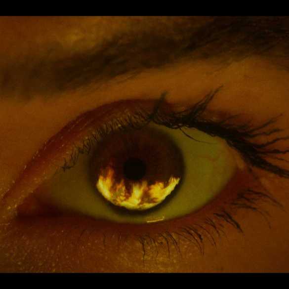 Fiery eyeball in Saint Clare