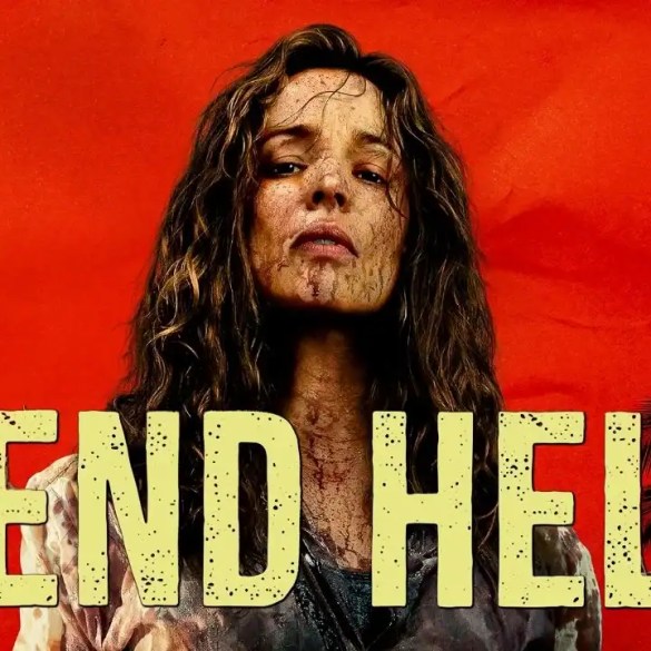 The Scariest Things, horror themed woman with blood and dirt on face, fear and suspense atmosphere.