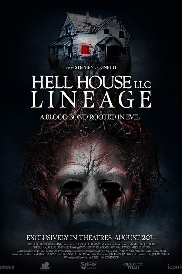 A haunting horror movie poster featuring a creepy clown face and a haunted house for The Worst Horro.