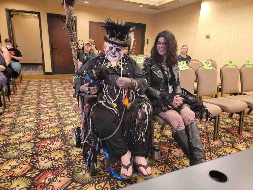 Scary pet costume at Crypticon Panel 2026: Pets In Horror event.