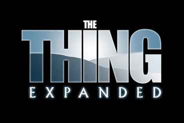 The Thing Expanded logo on a black background.