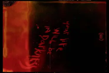 Disappears completely poster with red text on dark background.