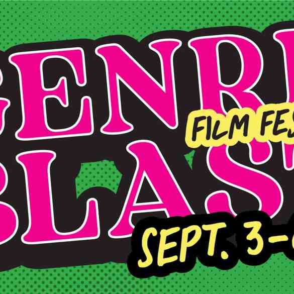 Colorful poster for Genre Blast Film Festival September 3-6, 2026.