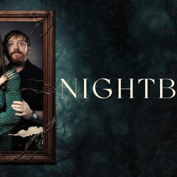 Nightborn review poster with two characters in a dark, eerie setting.